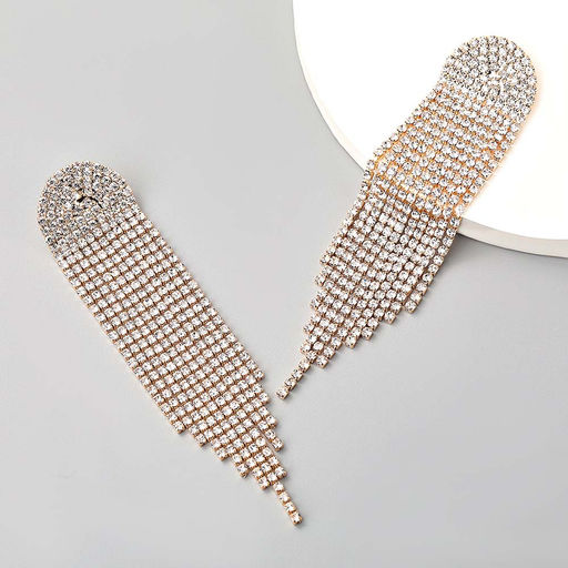 Серьги длинные на гвоздиках арт. 13 1659 (id 267299) - Rada фото 2