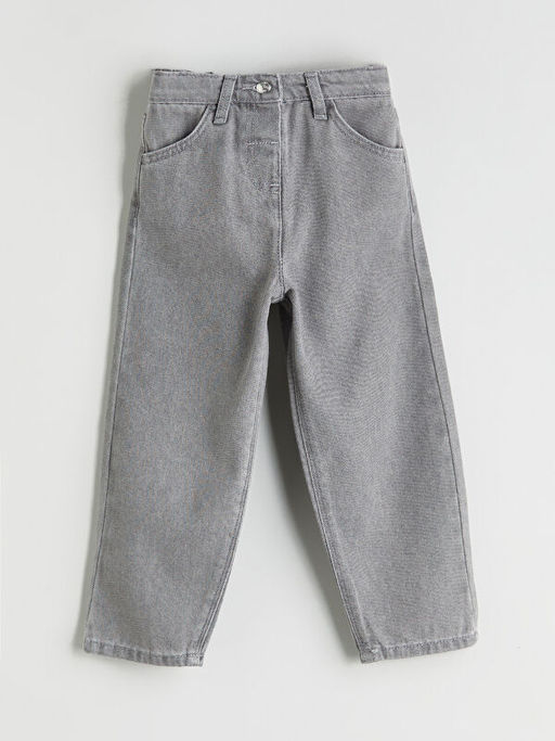 Beli Lastikli K?z ?ocuk Jean Pantolon