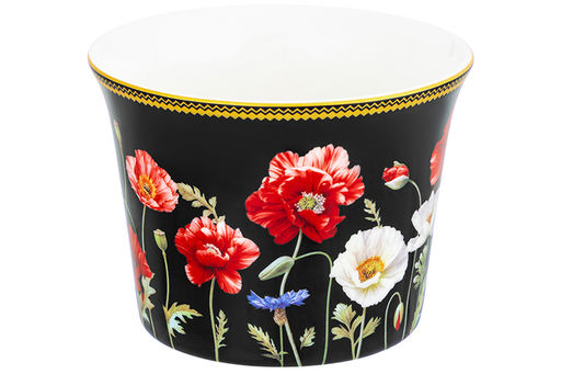 Чайн. пара 2 пр. 270 мл 12,5*9,5*7 см  Маки на черном NEW BONE CHINA - Elan gallery фото 17