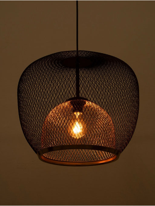 Светильник потолочный BayerLux Margarethe, 1×40 Вт, Е27, черный/золото, 35×35×36 см