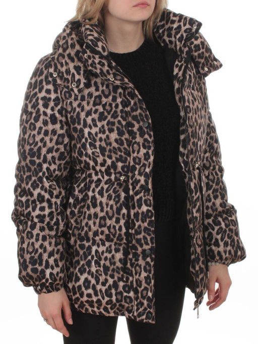 SJ 2251 BROWN /LEOPARD Куртка зимняя женская (200 гр. холлофайбер) - Fashion фото 8