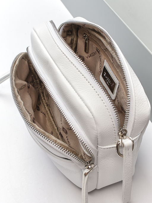 LACCOMA сумка НИ20955-белый натуральная кожа хлопок