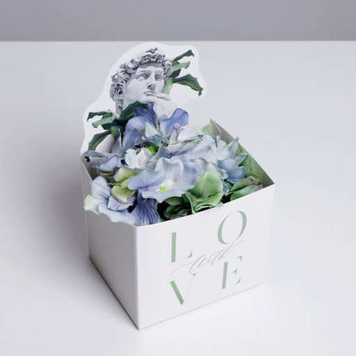 Цена за 2 шт. Коробки для мини букетов «DAVID», 12 × 20 × 10 см