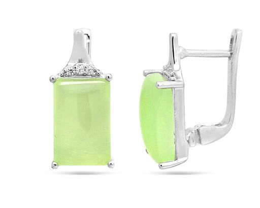 Серьги из серебра пренит, Теона