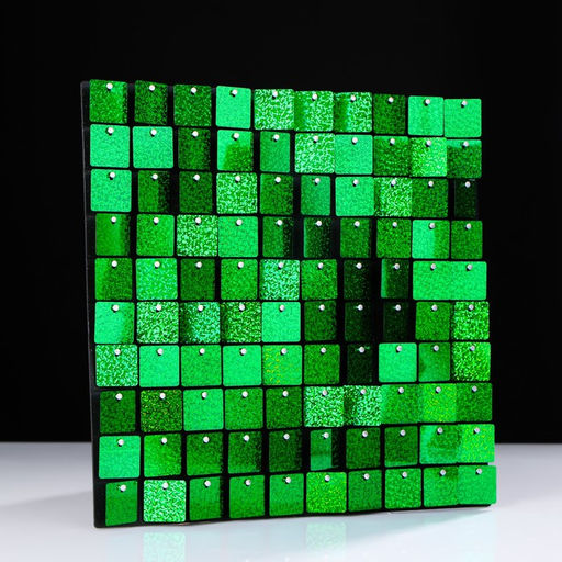 Панель с пайетками для фотозоны 30*30см зеленая - Simaland фото 2