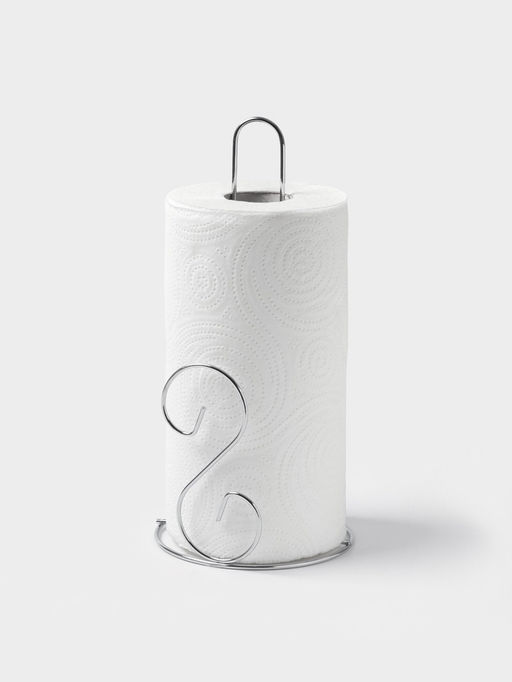 Держатель для бумажных полотенец настольный Доляна «Волна», 14×14×29 см, хром