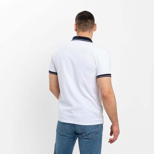 Футболка поло мужская MINAKU REGULAR FIT: белая, р-р 56