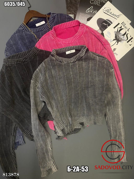 Свитер женский однотонный - Bruno фото 3