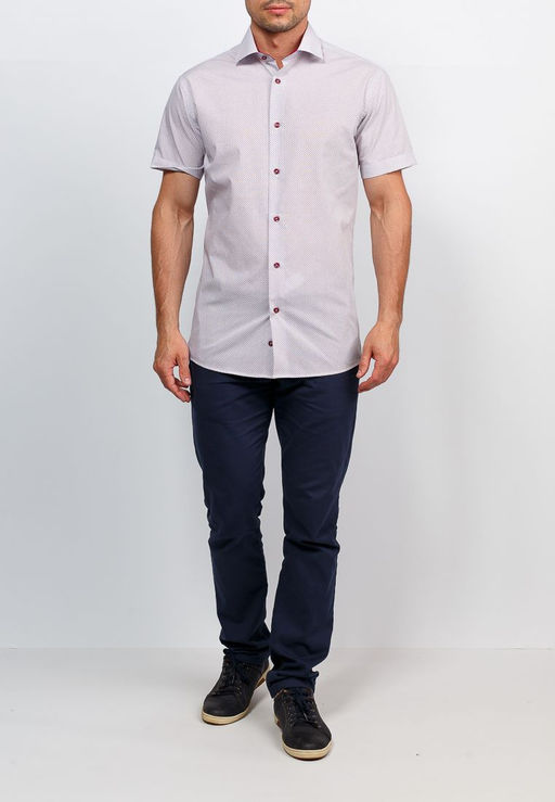 Сорочка мужская короткий рукав GREG 163/109/2034/Z/1  фото 8