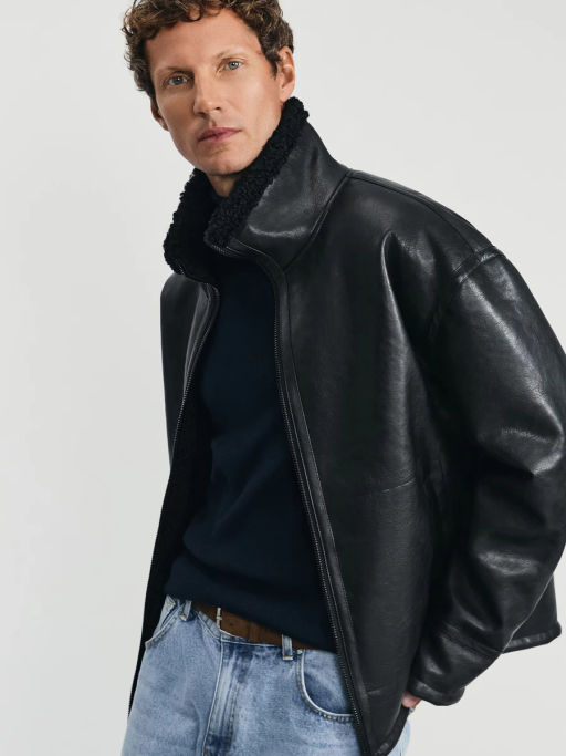 Дубленка из экокожи / Zarina