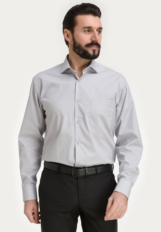 Сорочка мужская длинный рукав GREG 320/119/GR