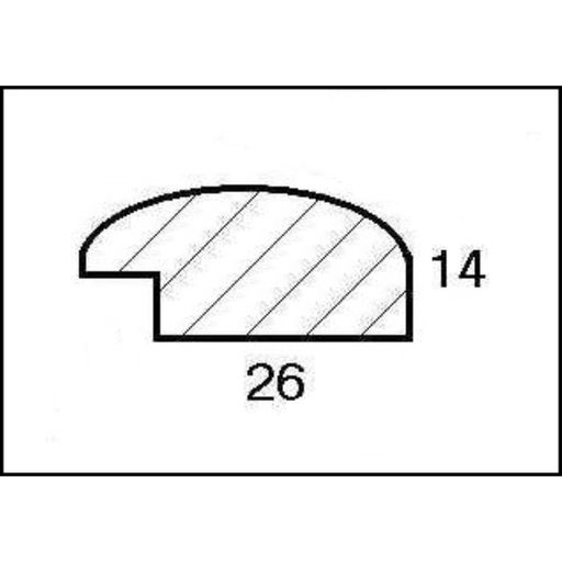 Рама для картин (зеркал) 50×70×2.6 см, дерево, Berta, белая