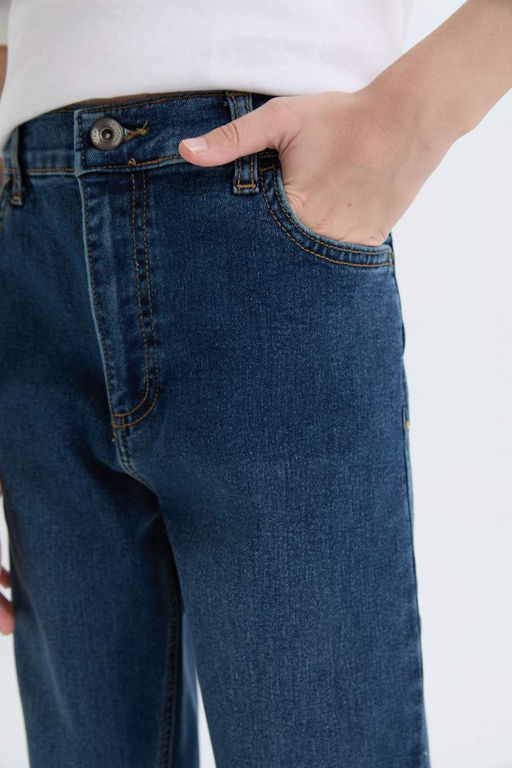 Джинсовые брюки свободного кроя для мальчиков прямого кроя - Defacto фото 5