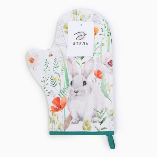 Варежка-прихватка Этель Маки 20х28см,саржа, 100% х/л, ватин 250г/м2  фото 4