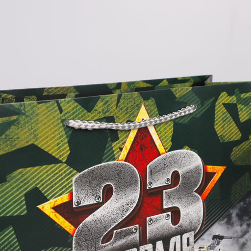 Пакет подарочный ламинированный, упаковка, «Танки», L 31×40×11.5 см