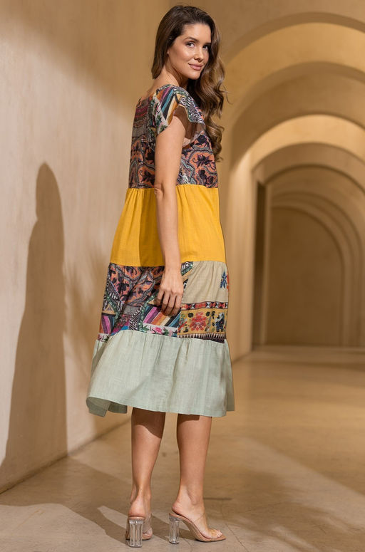 CAMBODJA 5278 Длинное платье-рубашка Mia-Amore с коротким рукавом  фото 3