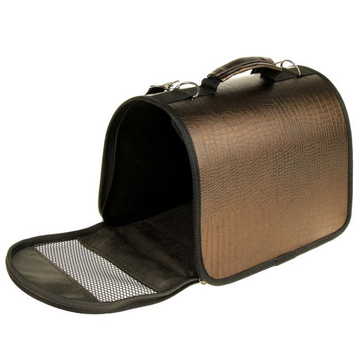 Сумка - переноска для животных, искусственная кожа, 31 х 20,5 х 22 см - Пижон фото 3