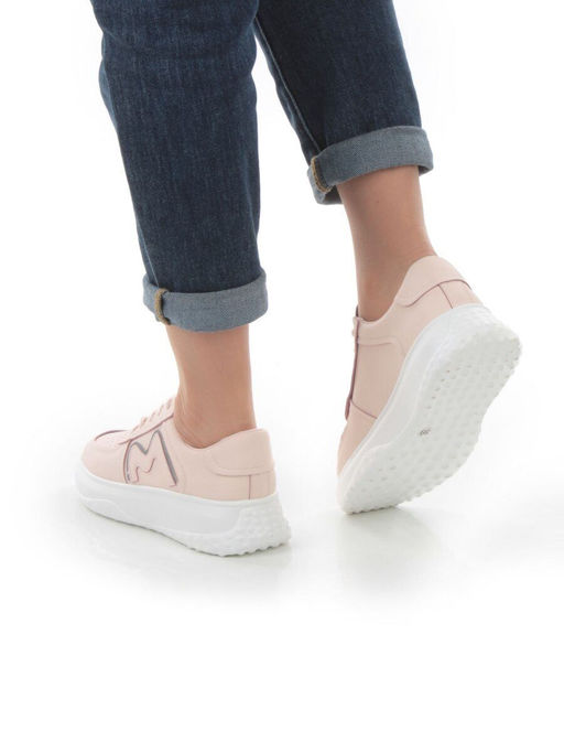 05-P11-2 LT. PINK Кроссовки женские (натуральная кожа) - Фабричный китай фото 3