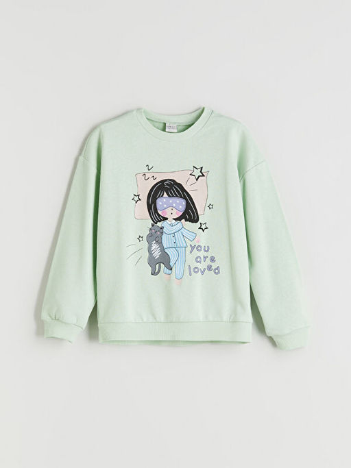 Bisiklet Yaka K?z ?ocuk Pijama Tak?m?