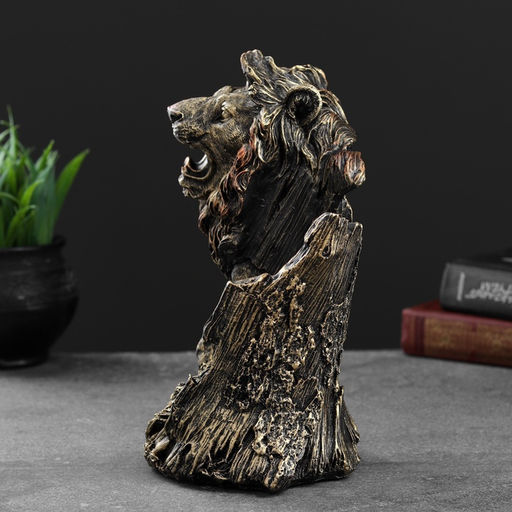 Подставка для бутылки «Лев», под бронзу, 14×19×24 см