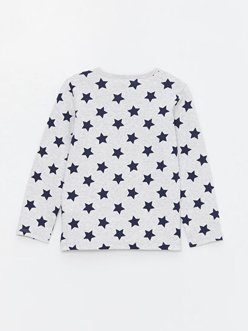 Bisiklet Yaka Bask?l? Erkek Bebek Pijama Tak?m - Waikiki фото 3