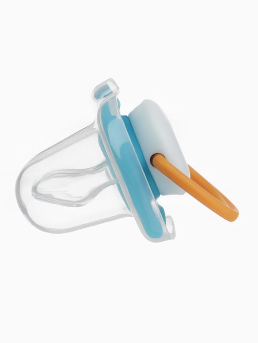 Соска - пустышка ортодонтическая «Пингвин», +6 мес., цвет голубой