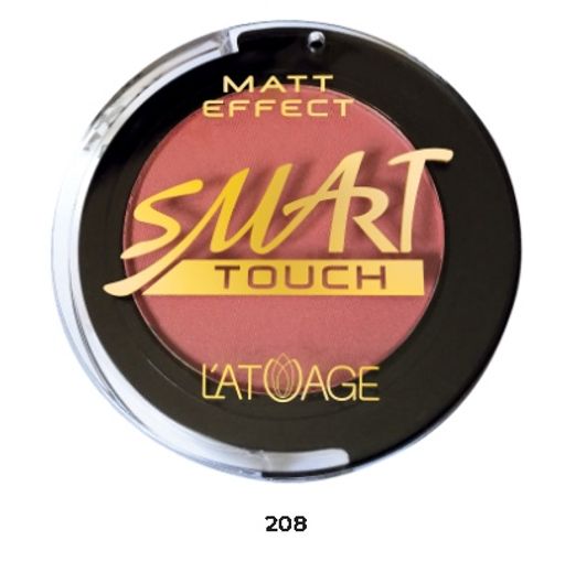 Latuage Румяна компактные SMART TOUCH №208 розово-коралловый