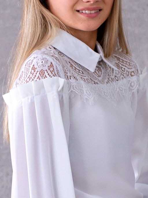 Блузка для девочки длинный рукав Соль&Перец  фото 3