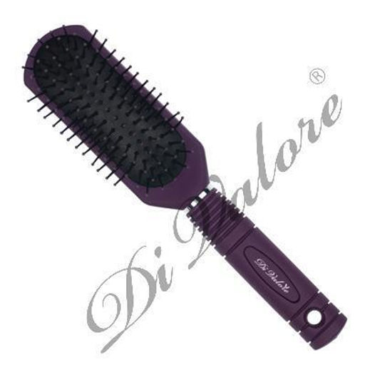 Di Valore 301-045#5 Расческа массажная с пластик. зубьями, ФИОЛЕТОВАЯ 22,5см