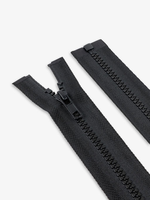 Цена за 10 шт. Молния «Трактор», №5, разъёмная, замок автомат, 80 см, чёрная