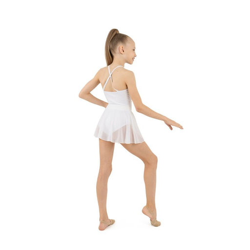 Юбка гимнастическая Grace Dance, на поясе, р. 42, цвет белый  фото 5