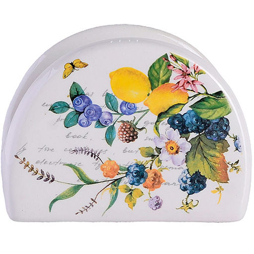 60152 Салфетница на стол 9,5х4,4х7,1см Лесные ягоды с лимонами доломит LR (х60) - Mayer&boch фото 2