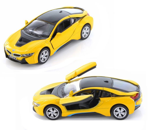 Kinsmart. Модель арт.КТ5379/5 "BMW i8" 1:36 (желтая) инерц.