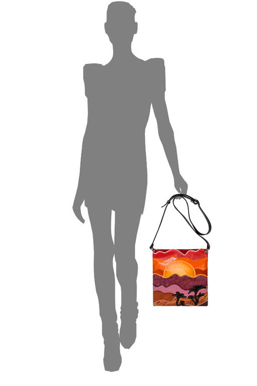 Сумка с аппликацией ДС-144-167 черный - Protege фото 4