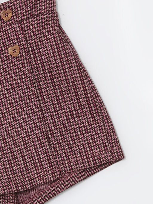 Desenli K?z ?ocuk ?ort Etek