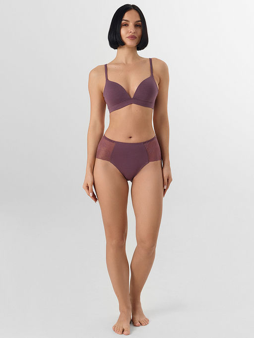 Цена за 2 штуки! Трусы женские макси фиолетовые кружевные - Mark formelle фото 6