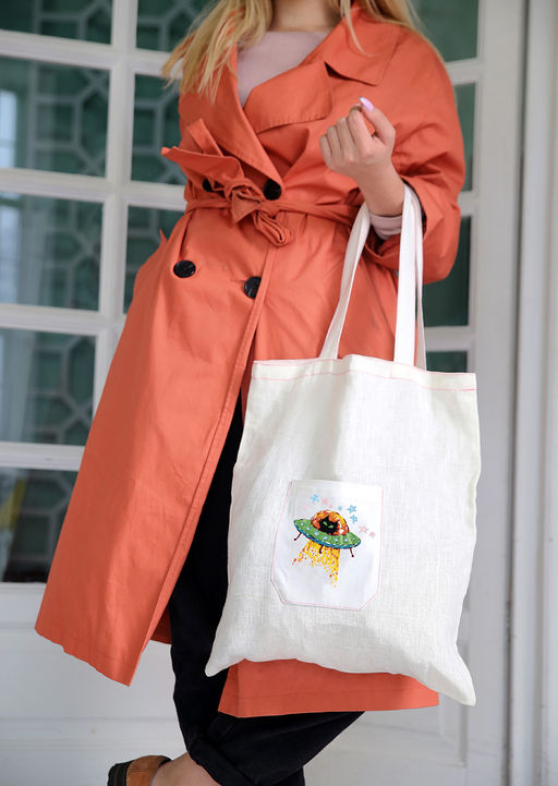 Набор для вышивания PANNA Живая картина JK-2203 Космический кот 6 х 7 см