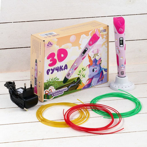 3D ручка Luazon Unicorn, дисплей, работа с пластиком ABS и PLA, пластик в комплекте - Luazon home фото 2