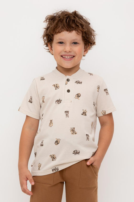 КР 302706-1/бежевый,сафари к544 фуфайка (футболка) для мал - Crockid фото 5