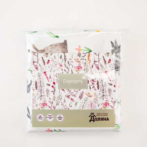 Скатерть пасхальная, Доляна Fluffy bunnies 220х144 см, 100% хлопок, 164 г/м2  фото 13