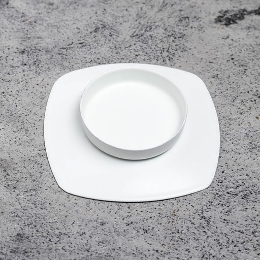 Металлический подсвечник на 1 свечу «Таблетка», 1.5×7 см, белый