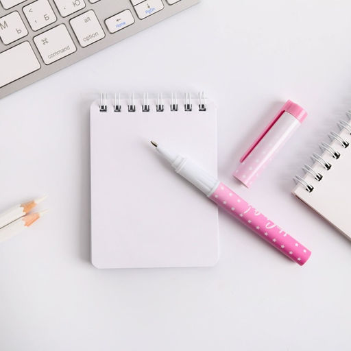 Подарочный набор 8 Марта: блокнот и ручка пластик