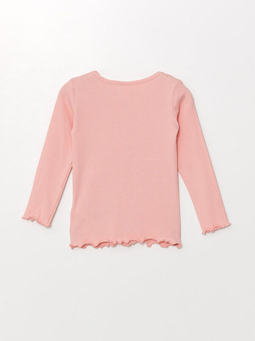 Bisiklet Yaka Basic Uzun Kollu K?z Bebek Ti??rt - Waikiki фото 2