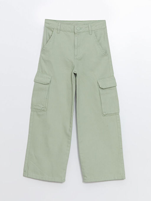Wideleg K?z ?ocuk Kargo Pantolon
