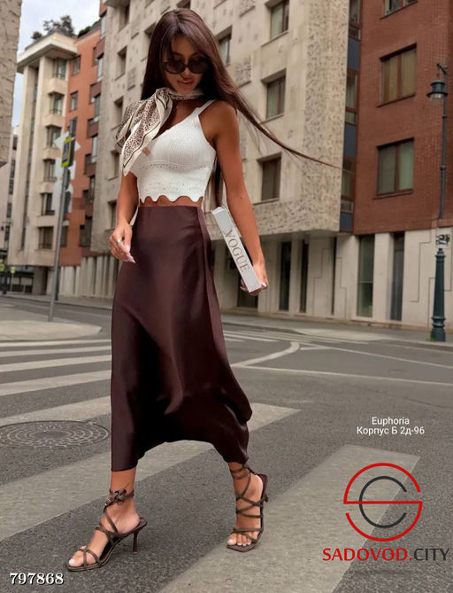 Юбка женская из шелка длинная - Bruno фото 3