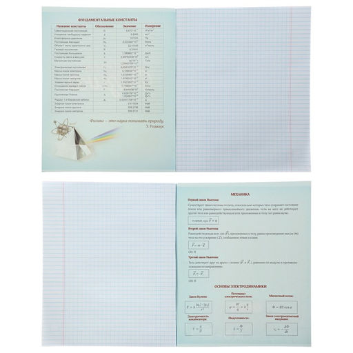 Набор предметных тетрадей Calligrata «Неон», 10 предметов, 48 листов, со справочным материалом, обложка из мелованного картона, УФ-лак, блок офсет