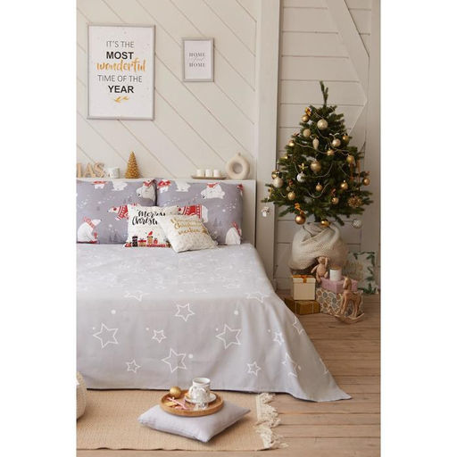 Покрывало Этель Grey star, 150*215 см, 100% хлопок  фото 5