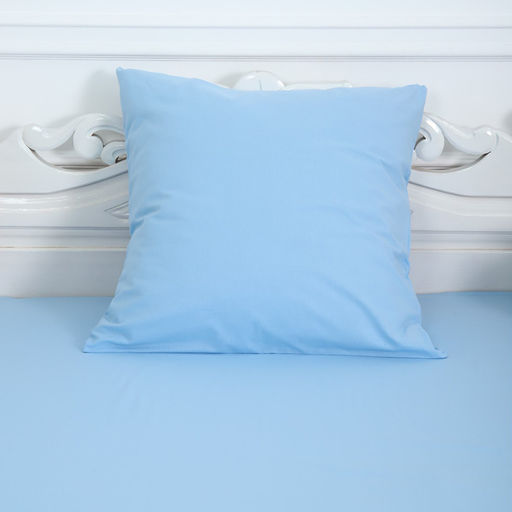 Комплект 1.5сп Голубой 4 (простыня 150х215см, наволочка 70х70см) бязь, 120г/м, хл100% - Атра фото 3