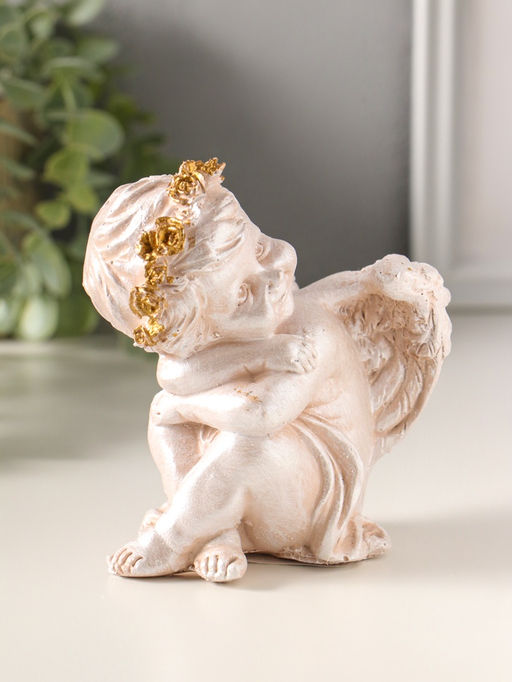 Фигурка полистоун «Ангелочек сидит», 13×10×8 см