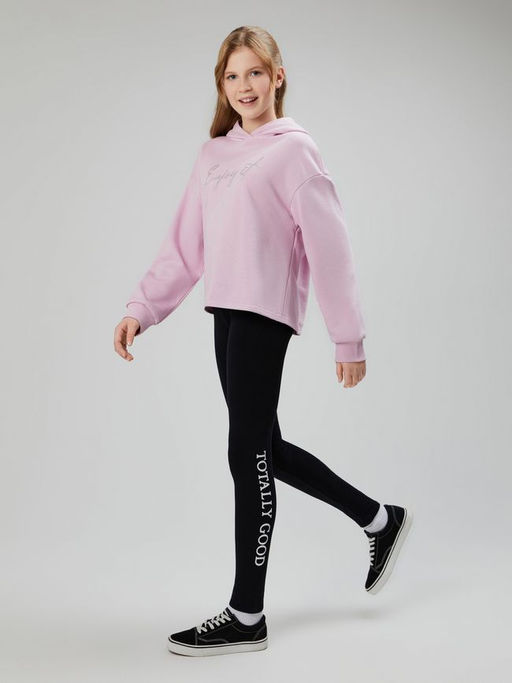 ACOOLA / Брюки детские для девочек (лосины) Selestin_lg черный  фото 2